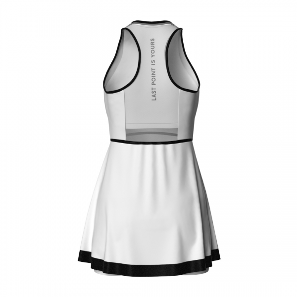 Платье 7/6 Ana Dress (White/Black) для большого тенниса